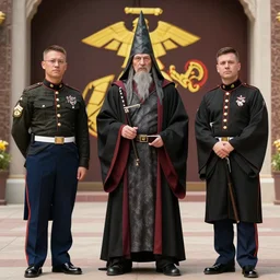 A wizard in the United States Marine Corp