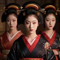hyperrealistic japanese geisha, by istvan sandorfi & thomas eakes & xiang duan, perfect facial symmetry, dim volumetric cinematic lighting, photorealistic, 8 k octane comprehensive render, post - processing, extremely hyper - detailed, intricate, lifelike texture, epic composition, masterpiece, identical to real robert lewandowski, stunning,