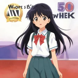 best anime illustration of an elementary school girl at world's anime illustration awards