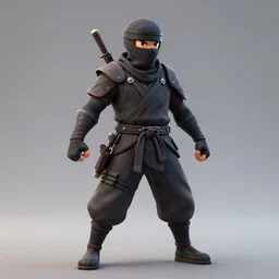 3 d render rpg game character ninja 8 k