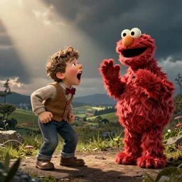 little mr cacajose screaming by roger hargreaves and jim henson and norman rockwell, octane render