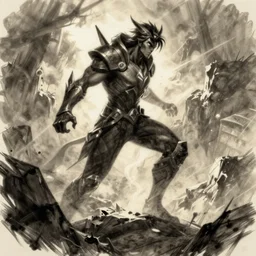 Draw an illustration in the same style as League of Legends.