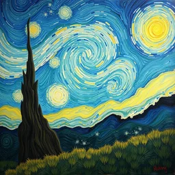heaven, concept art, van gogh