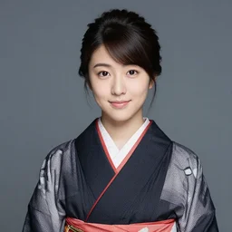 a professional photo of Chihiro Fujisaki, portrait by Annie Leibovitz