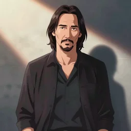 Keanu Reeves anime style