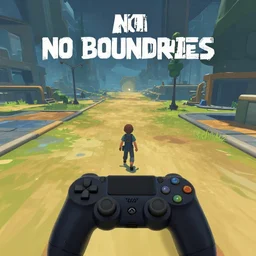 imaginery video game called no boundaries made for playstation 4, gameplay footage