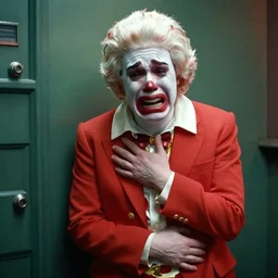 ronald mcdonald crying of pain alone in the backrooms
