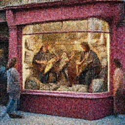35 mm film, Rock band playing in the vintage store window of the 60s, vintage showcase of the 60s, people stop looking at that showcase of the 60s, London comercial street of the 60s, by Alexander Jasson, CGI, Render, photorealistic, Unreal engine 5 -W 1024