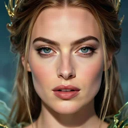 margot robbie as a fairy, hyper realistic face, beautiful eyes, fantasy art, in the style of greg rutkowski, illustration, epic, fantasy, intricate, hyper detailed, artstation, concept art, smooth, sharp focus, vibrant