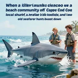 “When a killer shark unleashes chaos on a beach community off Cape Cod, it's up to a local sheriff, a marine biologist, and an old seafarer to hunt the beast down”
