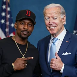 (((joe biden))) meets !!!joe budden!!! famous rapper joe budden. radio host joe budden. budden budden budden