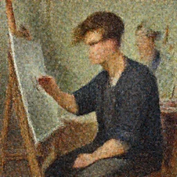 depiction of Young Colin Farrell as a Oil painter in a atelier lustration by Ruan Jia and Mandy Jurgens and William-Adolphe Bouguereau, Artgerm, 4k, digital art, surreal, space dandy style, highly detailed, godsend, artstation, digital painting, concept art, smooth, sharp focus, illustration by Ruan Jia and Mandy Jurgens and William-Adolphe Bouguereau