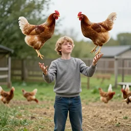 lenny henry juggling chickens