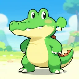 a new crocodile poke - mon, creature character official art, gamefreak, nintendo, 8 k, illustration