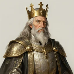 portrait of a medieval old king, intricate, elegant, highly detailed, digital painting, artstation, concept art, smooth, sharp focus, illustration, art by artgerm and greg rutkowski and studio ghibli, 8 k