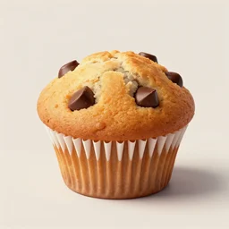 a delicious chocolate chip muffin, food art, art by artgerm