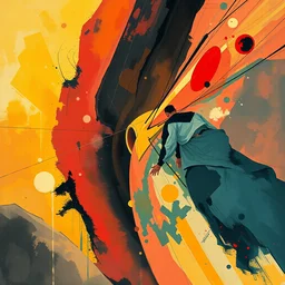 the nonlinear. highly detailed digital painting, watercolor, soviet realism, engraving, artstation, concept art, smooth, sharp focus, vivid grunge, manga illustration, unreal engine 5, 8, abstract by kandinsky and kilian eng and hilma af klint and malevich and lissitzky