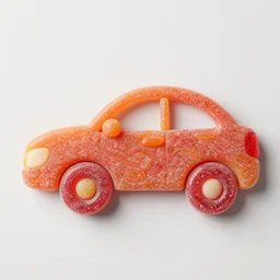 a car made out of candy