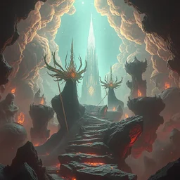 a psychedelic realm of chaos stored in a pocket at the edge of time extraordinarily creative astral beings in love in the style of wlop greg rutkowski illustration epic fantasy hyper detailed smooth unreal engine volumetric sharp focus ray tracing