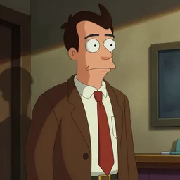 a still of richard feynman in futurama