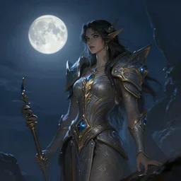 photography alexey gurylev, serene, dreamy, moonlight, deep focus, d & d, fantasy, complex, elegant, highly detailed, digital painting, artstation, concept art, matte, clear focus, illustration, hearthstone, artgerm art, greg rutkovsky and alphonse mucha
