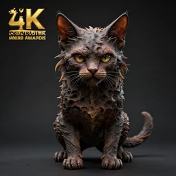 full body pose, hyperrealistic photograph of a grotesque kitten, dim volumetric lighting, 8 k, octane beautifully detailed render, extremely hyper detailed, intricate, epic composition, cinematic lighting, masterpiece, trending on artstation, very very detailed, stunning, hdr, smooth, sharp focus, high resolution, award, winning photo, dslr, 5 0 mm