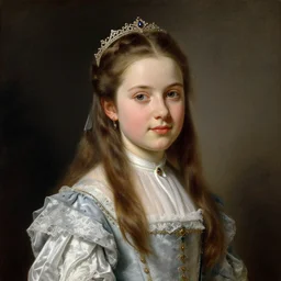 portrait of a german teenage princess, circa 1 8 5 0 by franz xaver winterhalter, highly detailed, beautiful, oil on canvas, 1 8 5 0 s, romanticism
