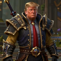 screenshot of donald trump in world of warcraft