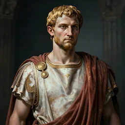 portrait of roman emperor aurelian 4 k, concept art, by wlop, ilya kuvshinov, artgerm, krenz cushart, greg rutkowski, pixiv. cinematic dramatic atmosphere, sharp focus, volumetric lighting, cinematic lighting, studio quality