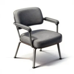 concept rendering of a chair, product design illustration, robust design
