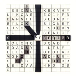 infinite crossword puzzle, digital art, artstation