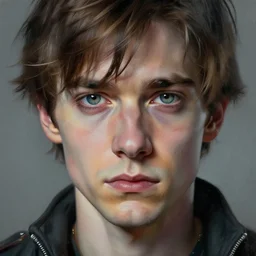 portrait painting of a sad dieselpunk sirius black, sharp focus, award - winning, beautiful eyes, perfect eyes, trending on artstation, masterpiece, highly detailed, intricate. art by josan gonzales and moebius and deathburger