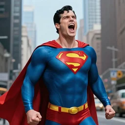 Superman yelling +5