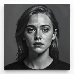 Elle Fanning picture by Sachin Teng, asymmetrical, dark vibes, Realistic Painting , Organic painting, Matte Painting, geometric shapes, hard edges, graffiti, street art:2 by Sachin Teng:4