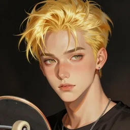 bleach blonde skater boy by stanley artgerm lau wlop rossdraws james jean andrei riabovitchev marc _ simonetti and sakimichan tranding on artstation