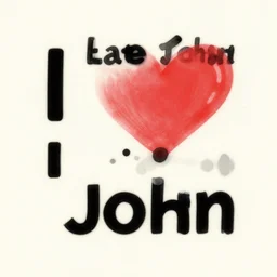 a hate that says I love john