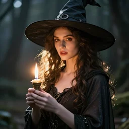 witch in a witch scene, fantasy style