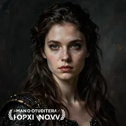high dark fantasy female character portrait realistic concept art by