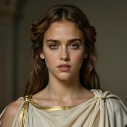 jessica alba as queen, incredibly detailed face, wearing toga. true anatomy, symmetry, true anatomy, art by artgerm and greg rutkowski and alphonse mucha
