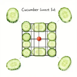 cucumber connect four game ; concept art