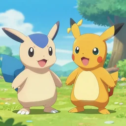 a mixture between ditto and ditto, double ditto pokemon hybrid, ditto and ditto