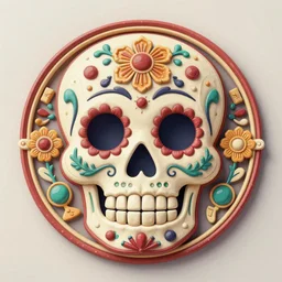sugar skull day ornament wallpaper, intricate, artstation, digital art, concept art, artstation, highly detailed, sharp focus