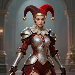 beautiful jester warrior, highly detailed, 8 k, hdr, award - winning, trending on artstation, clayton crain