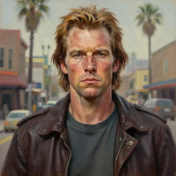 once upon a time in hollywood jeffrey dahmer, oil painting, ultradetailed, artstation, ultradetailed, digital painting, ultradetailed