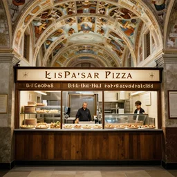 the sistine chapel pizza parlour open 2 4 / 7
