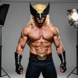 annie leibovitz style photoshoot of a ripped, hyper muscular carlo calenda as x - men's wolverine, studio lighting 5 0 mm