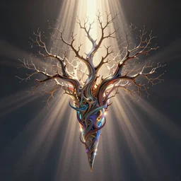 may you always end up in the best branch of ruliad cone, holographic design, concept art, intricate, aesthetic!!!!!, god rays, symbolist, dramatic, ultra detailed, 4 k post processing, fascinating, dire, frantic