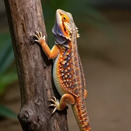 a giant bearded dragon hanging out