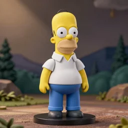 Homer Simpson, An anime Nendoroid of Homer Simpson, figurine, detailed product photo