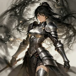 female warrior, passion, bravery, intricate armour costumes, light and shadow effects, intricate, highly detailed, digital painting, art station, concept art, smooth, sharp focus, illustration, art by makoto shinkai and lois van baarle